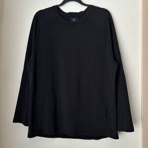 On Running Men's Focus Long T-Shirt in Black Size Large Long Sleeve Performance